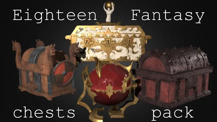 Eighteen Fantasy Chests Pack