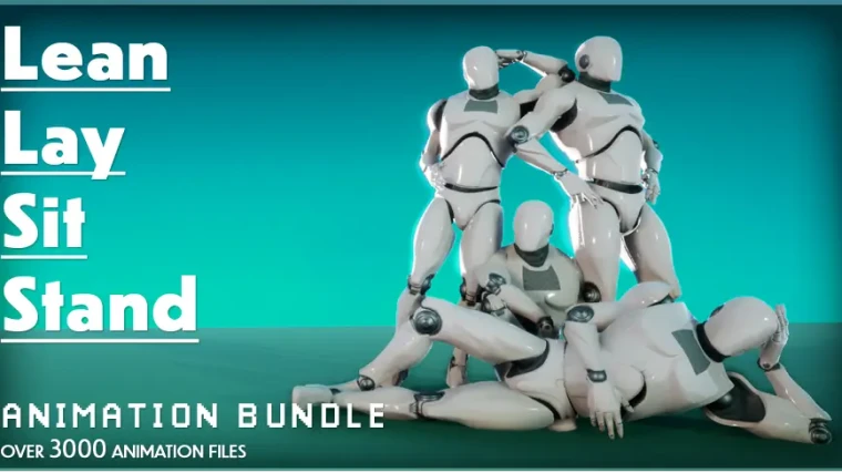 Lean Lay Sit Stand - animation Bundle