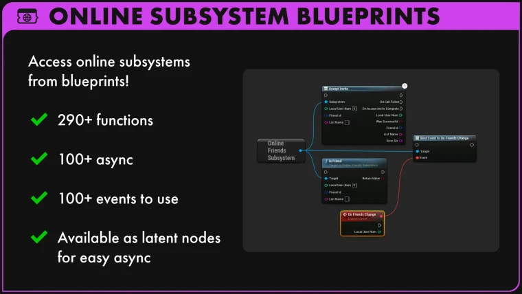 Online Subsystem Blueprints