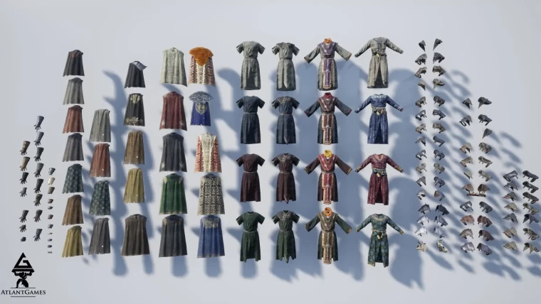 ROG Modular Medieval Accessories and Robes