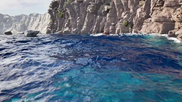 Ocean System for Rendered Cinematics