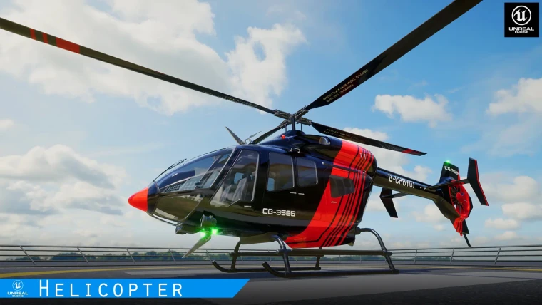 Photorealistic Helicopter