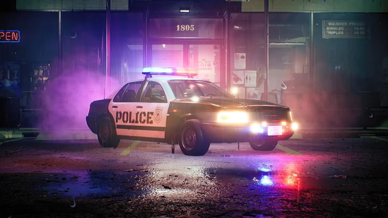 Police Car - Premium - Drivable and Interactable