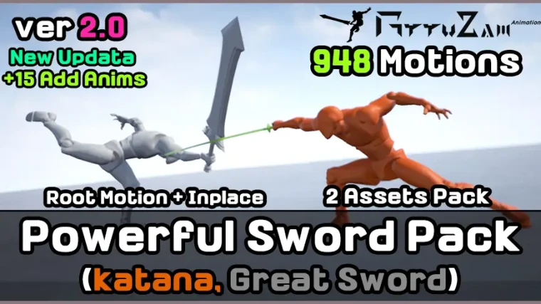 2 Assets Powerful Sword Pack