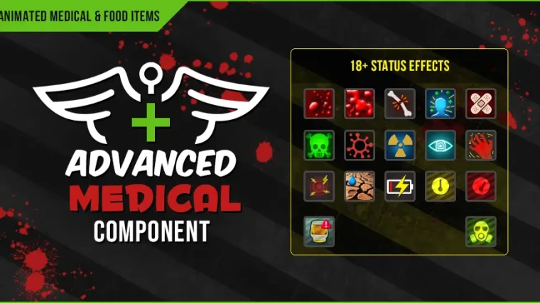 Limb Based Medical Component with Animated Medical Items