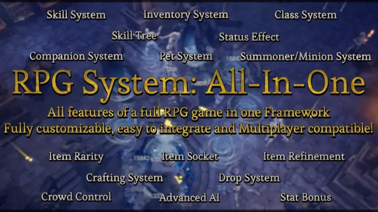 RPG System - All-In-One (Top-Down & Third-Person)