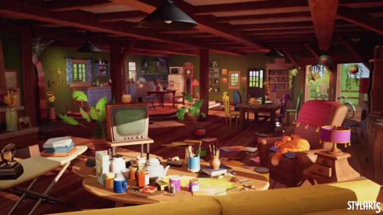Stylized Countryside House Interior ( Stylized , House , Country , Interior )