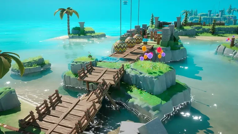 Stylized island and challenge game