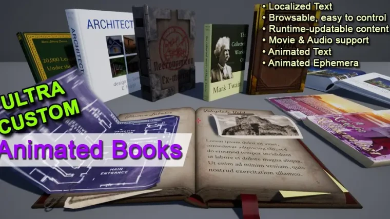 Ultra-Custom Animated Books with Localized Text and Journal/Scrapbook System