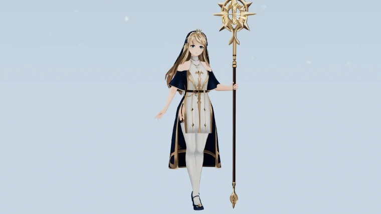 Anime Girl Cleric