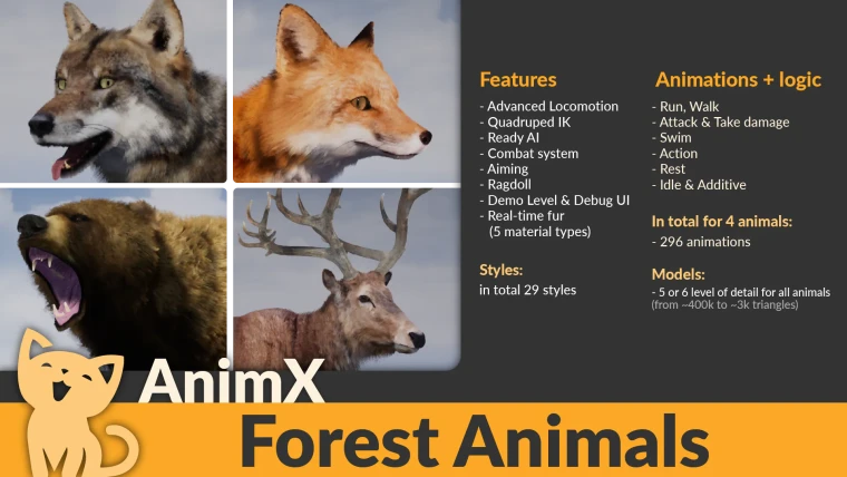 AnimX: Forest Animals AnimX: Forest Animals