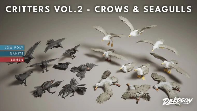 Critters VOL.2 - Crows & Seagulls