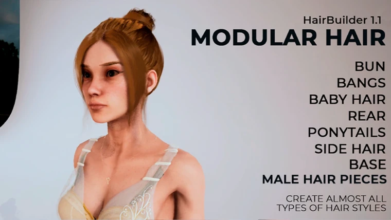 HairBuilder - Over 500 Hairstyles combinations (female and male)