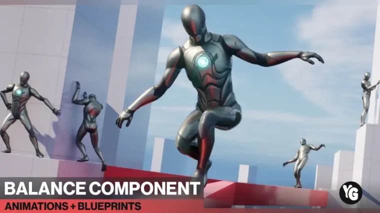 Balance Component : 53 Animations + Blueprints