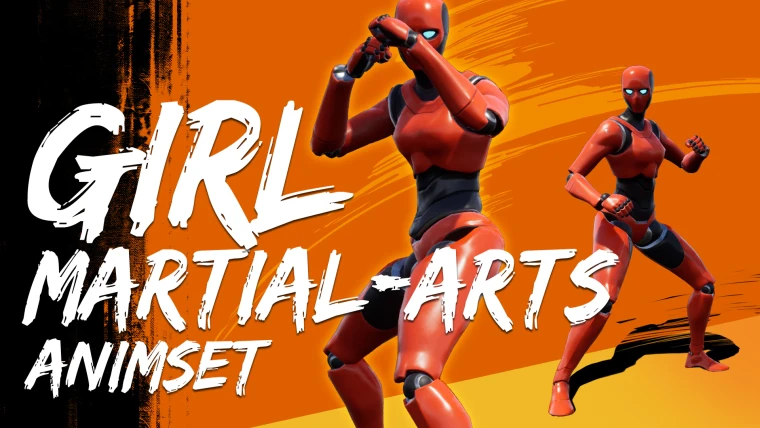 Girl Martial Arts AnimSet