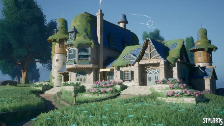 Stylized Azure Hillside - UE5 ( Azure , Hillside , Hill , Stylised )