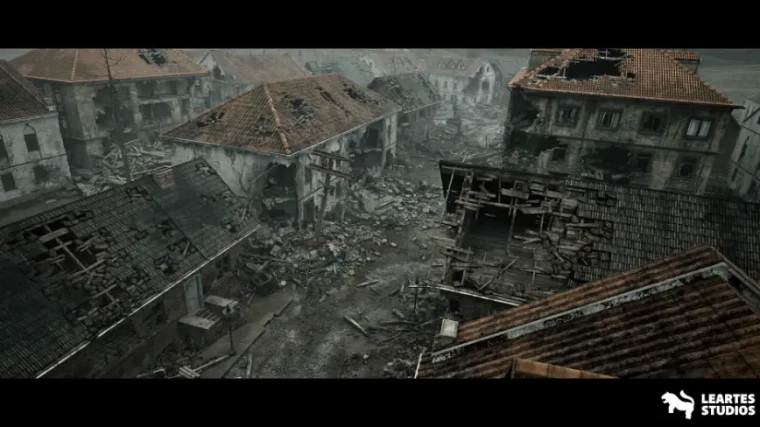 WW2 Warzone Environment Megapack ( w Destructed Buildings / Props )