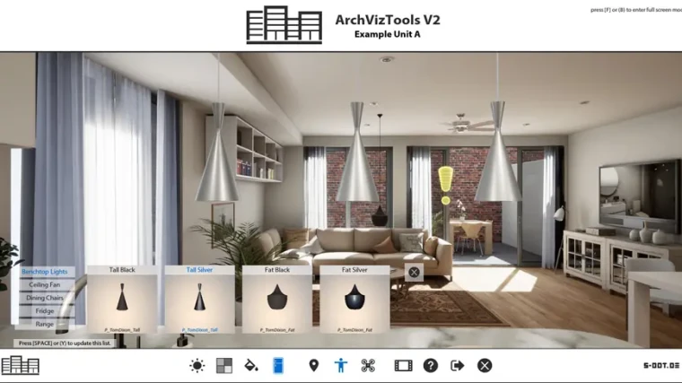 ArchViz Interactive UI and Tools