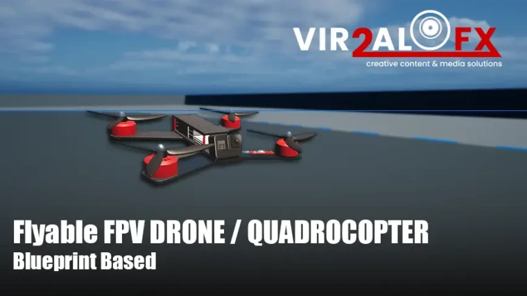 Gameready Flyable FPV Drone/Quadrocopter