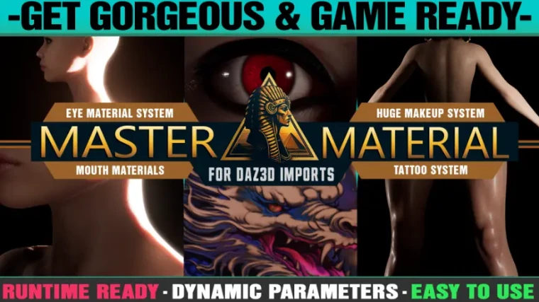 Master Materials and Layer System for Daz3D Imports