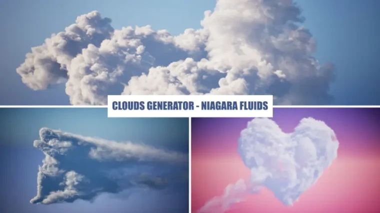 Clouds Generator - Niagara Fluids