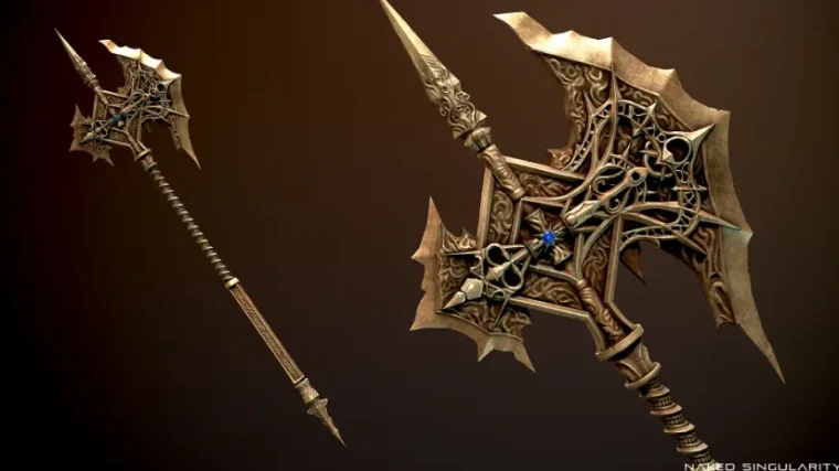 Dark Fantasy Halberd - Polearm