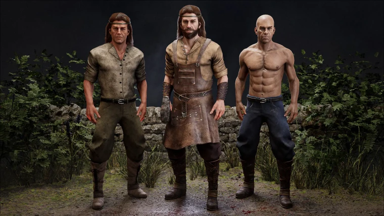 Two Pack - Blacksmith & Knight - Male Humans - Fantasy Collection