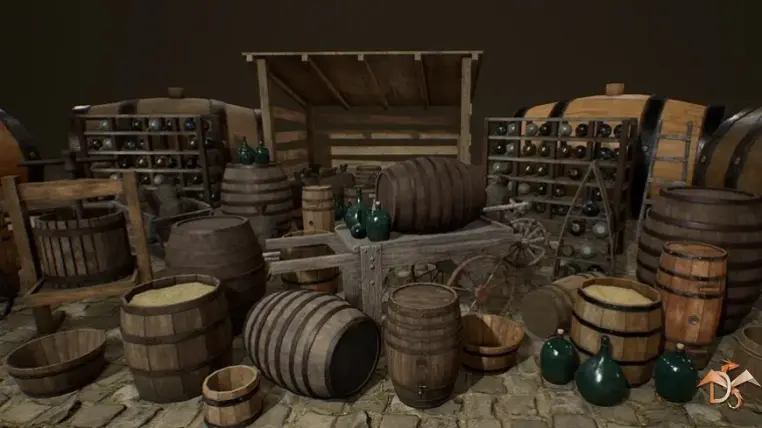 Medieval Props: Cellar