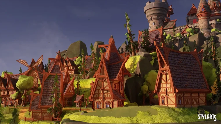 Stylized Island Castle Environment