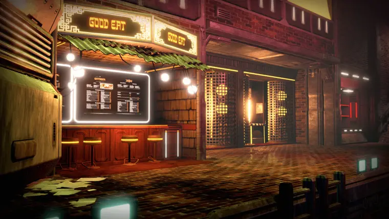 Cyberpunk Alley Storefronts Pack