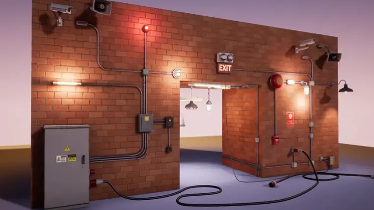 Electrical set / lamps /wires Electrical set / lamps /wires