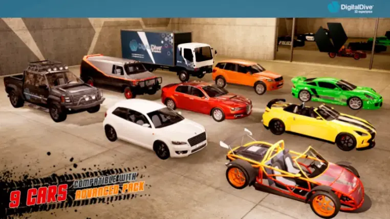 Drivable Cars: Essential Megapack 9 CARS 3d assets and blueprints