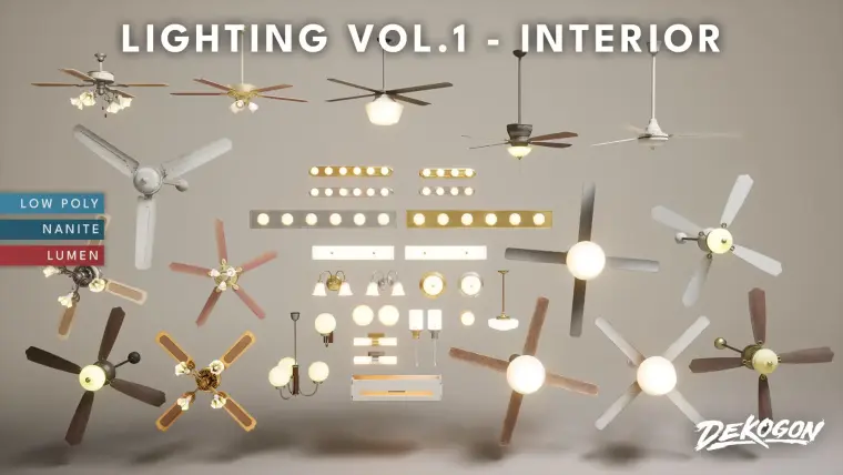 Lighting VOL.1 - Interior (Nanite and Low Poly)