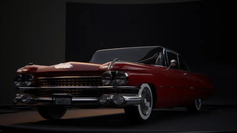 Drivable retro car "Delaton"
