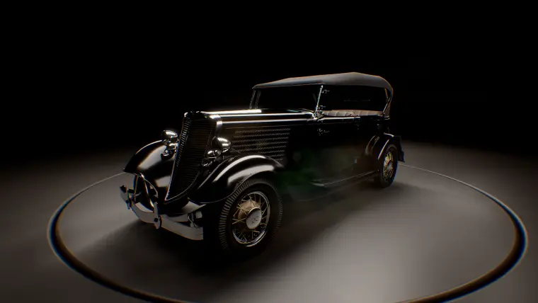 Drivable retro car "Farton"