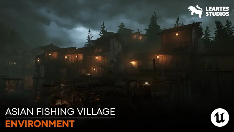 Asian Fishing Village Environment