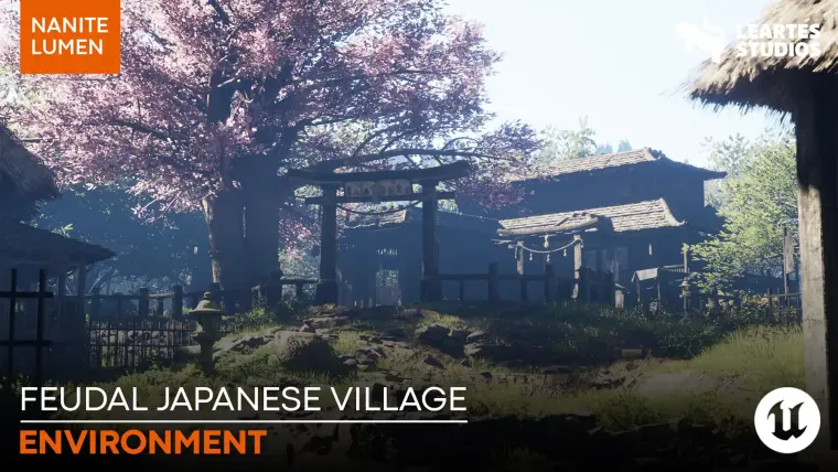 Feudal Japanese Village Environment ( Japan Medieval Shogun Modular Realistic )