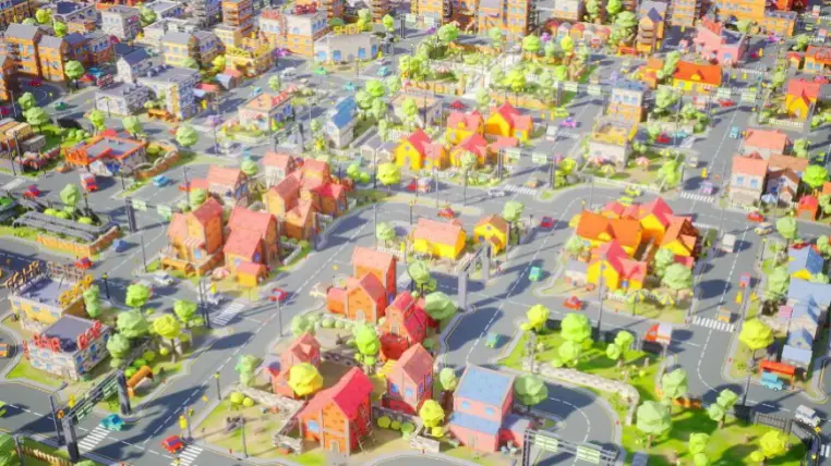 Low Poly Town Low Poly Town