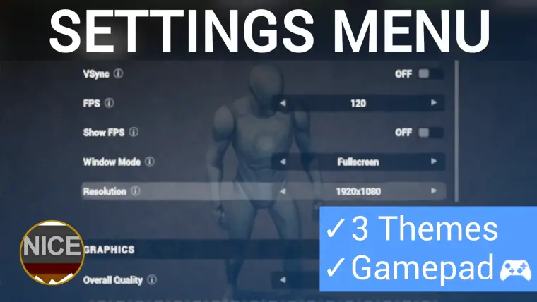 Nice Settings Menu