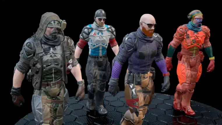 Scifi military/police/engineer/terrorist