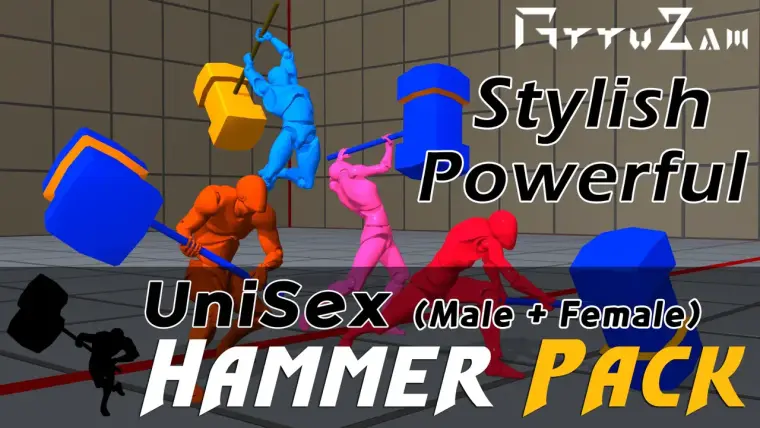 Stylish Hammer Pack(Unisex) Action RPG & TPS & Top Down Game