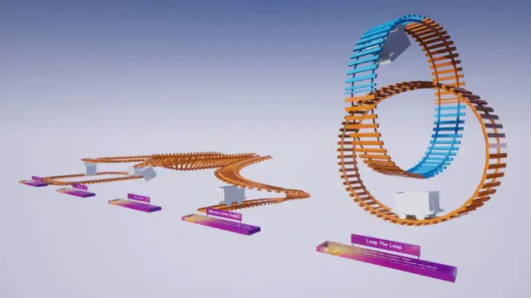 Train, Rail & Roller Coaster System