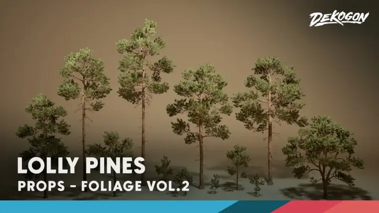 Foliage VOL.2 - Pines (Nanite and Low Poly)