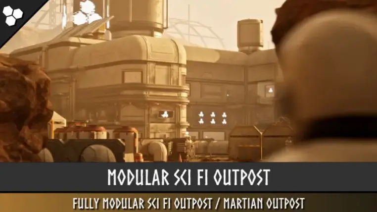 Modular Sci Fi Outpost (Sci Fi Outpost, Sci Fi Base, Sci Fi , Outpost, Mars)