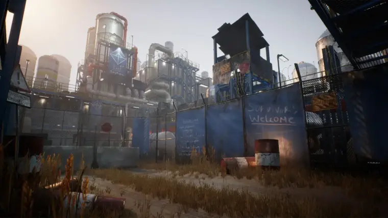 Post-Apocalyptic Industrial Scene