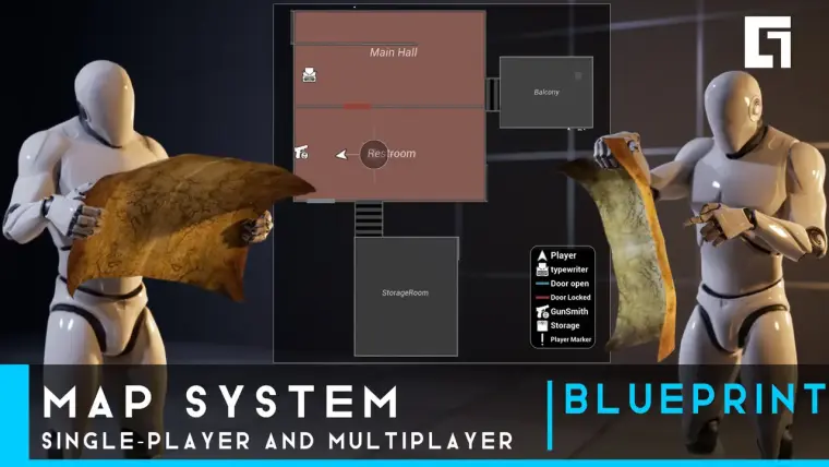 Interactive Map System - Fully Blueprinted V1.3