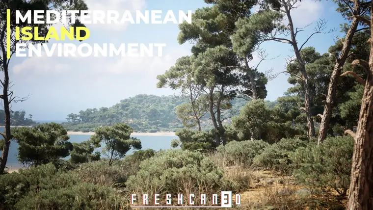 Mediterranean Island Pack (Island Environment - Pine Forest Island - Forest)