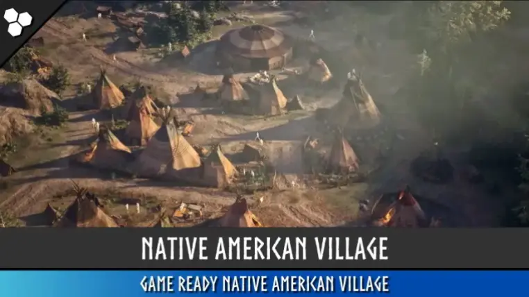 Native American Village (Village, Wild West Village, Mountains, Village)