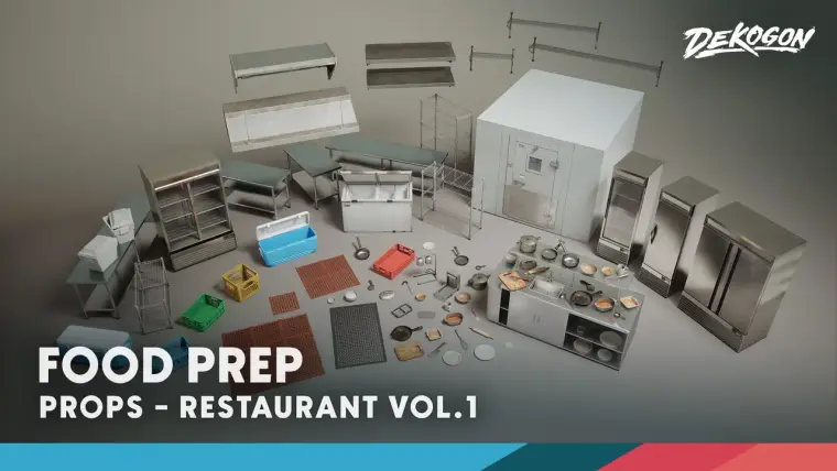 Restaurant VOL.1 - Food Prep (Nanite and Low Poly)