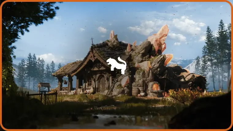 Crystals and Crafting Environment ( House Crafting Medieval Medieval 3D Old 3D )